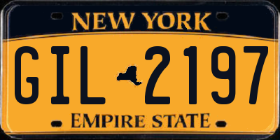 NY license plate GIL2197