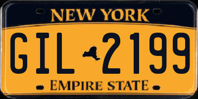 NY license plate GIL2199