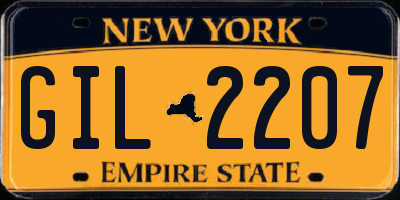 NY license plate GIL2207