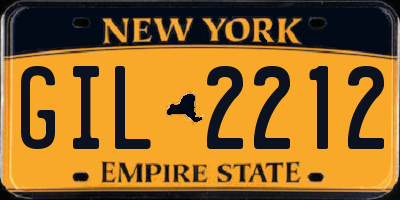 NY license plate GIL2212