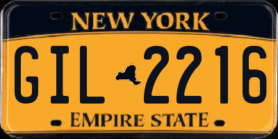 NY license plate GIL2216