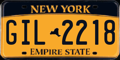 NY license plate GIL2218