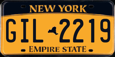 NY license plate GIL2219