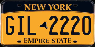 NY license plate GIL2220