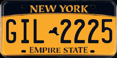 NY license plate GIL2225