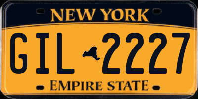 NY license plate GIL2227