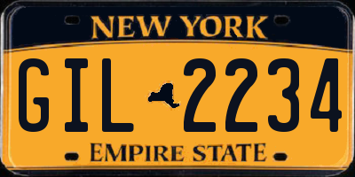 NY license plate GIL2234
