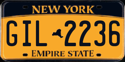 NY license plate GIL2236