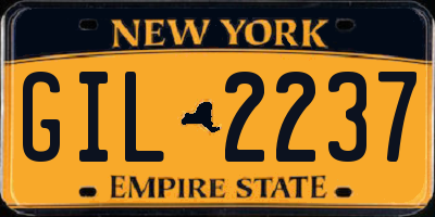 NY license plate GIL2237