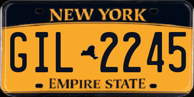 NY license plate GIL2245