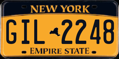 NY license plate GIL2248