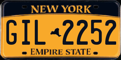 NY license plate GIL2252