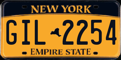 NY license plate GIL2254