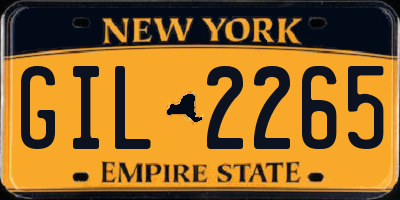NY license plate GIL2265