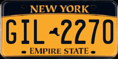NY license plate GIL2270