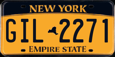 NY license plate GIL2271