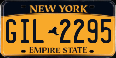 NY license plate GIL2295