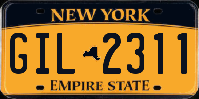 NY license plate GIL2311