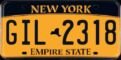 NY license plate GIL2318