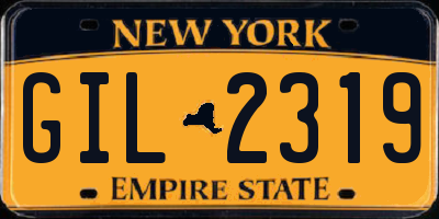 NY license plate GIL2319