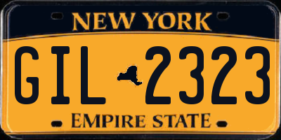 NY license plate GIL2323