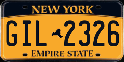 NY license plate GIL2326