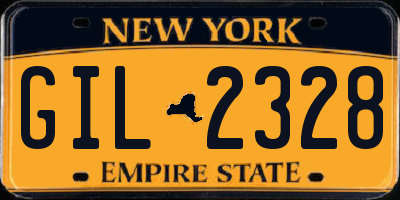 NY license plate GIL2328