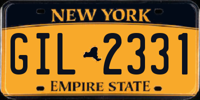 NY license plate GIL2331