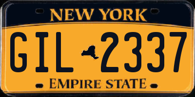 NY license plate GIL2337