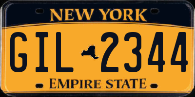 NY license plate GIL2344