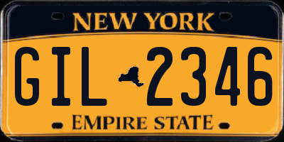 NY license plate GIL2346