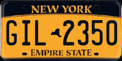 NY license plate GIL2350