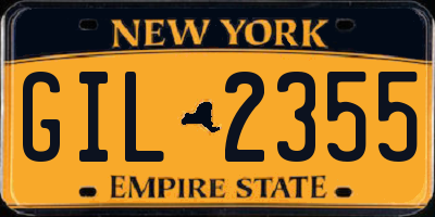 NY license plate GIL2355