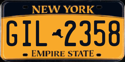 NY license plate GIL2358