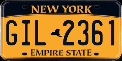 NY license plate GIL2361