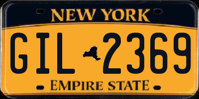 NY license plate GIL2369