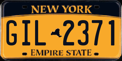 NY license plate GIL2371
