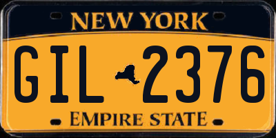 NY license plate GIL2376