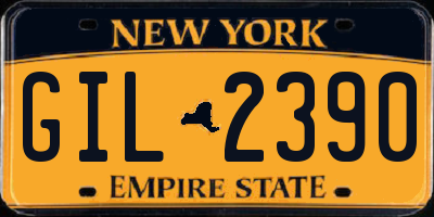 NY license plate GIL2390