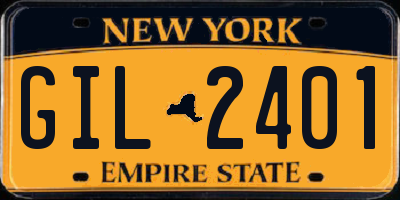 NY license plate GIL2401