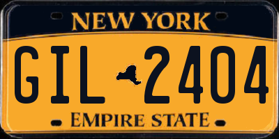 NY license plate GIL2404