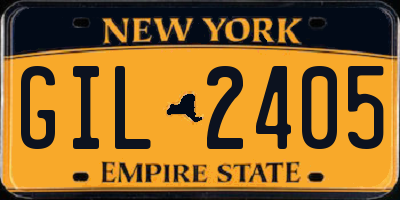NY license plate GIL2405