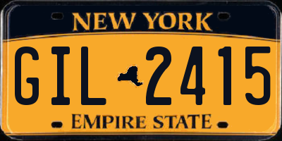 NY license plate GIL2415