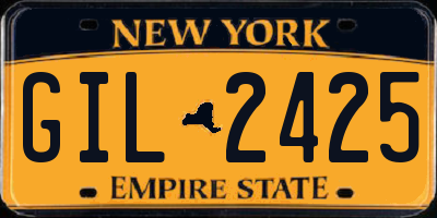 NY license plate GIL2425