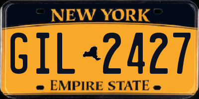 NY license plate GIL2427