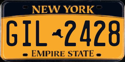 NY license plate GIL2428