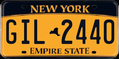 NY license plate GIL2440