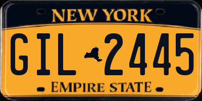 NY license plate GIL2445