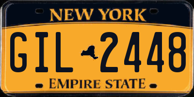 NY license plate GIL2448