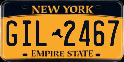 NY license plate GIL2467